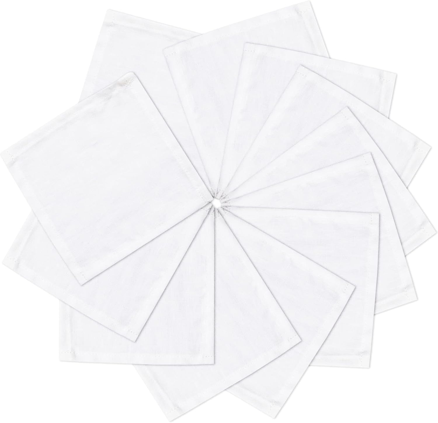 100% Pure Linen Napkins 18 x 18 Inch Natural - Set of 6 Pack Oversized Dinner Table Cloth Napkin, Washable for Home,Kitchen and Everyday Use