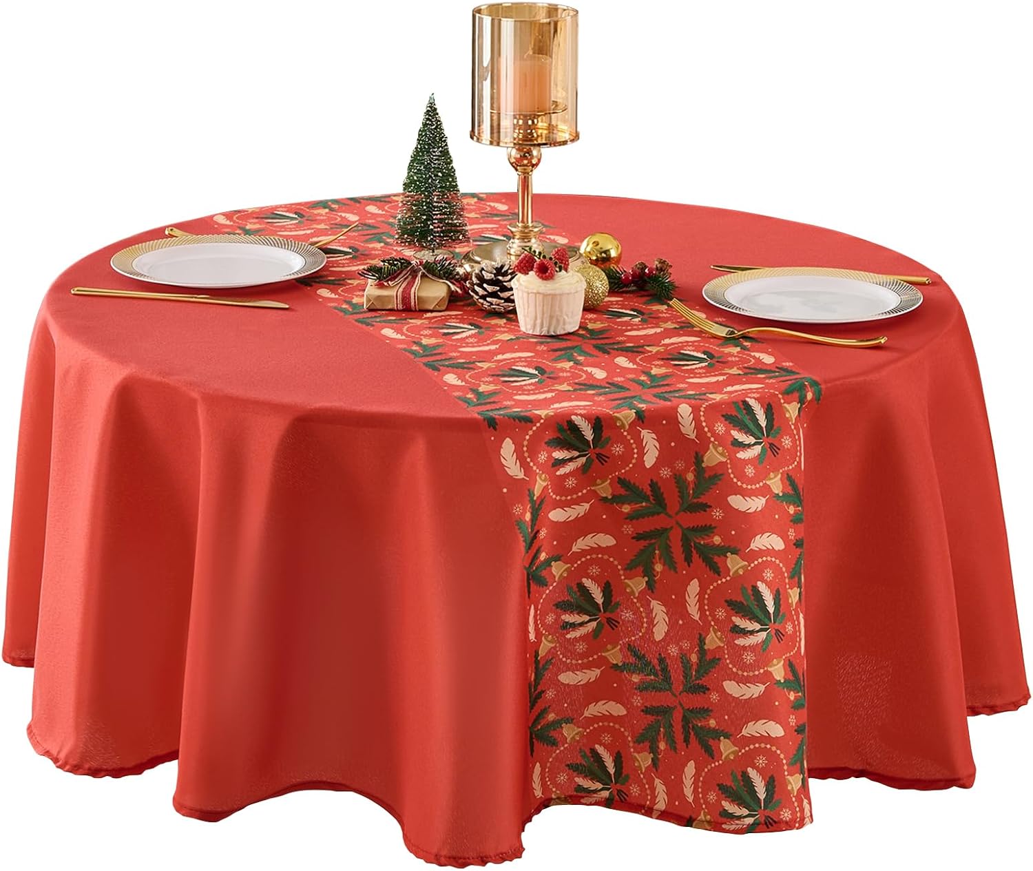 Round Tablecloth 120 Inch 10 Pack White Tablecloths Washable Decorative Linen Polyester Table Clothes Cover for Dining Table Banquets Buffet Parties and Wedding