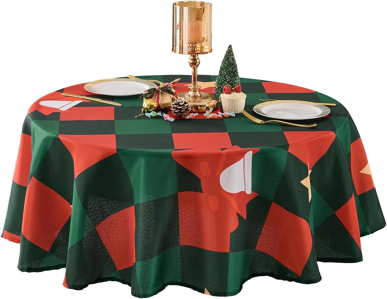 Round Tablecloth 120 Inch 10 Pack White Tablecloths Washable Decorative Linen Polyester Table Clothes Cover for Dining Table Banquets Buffet Parties and Wedding