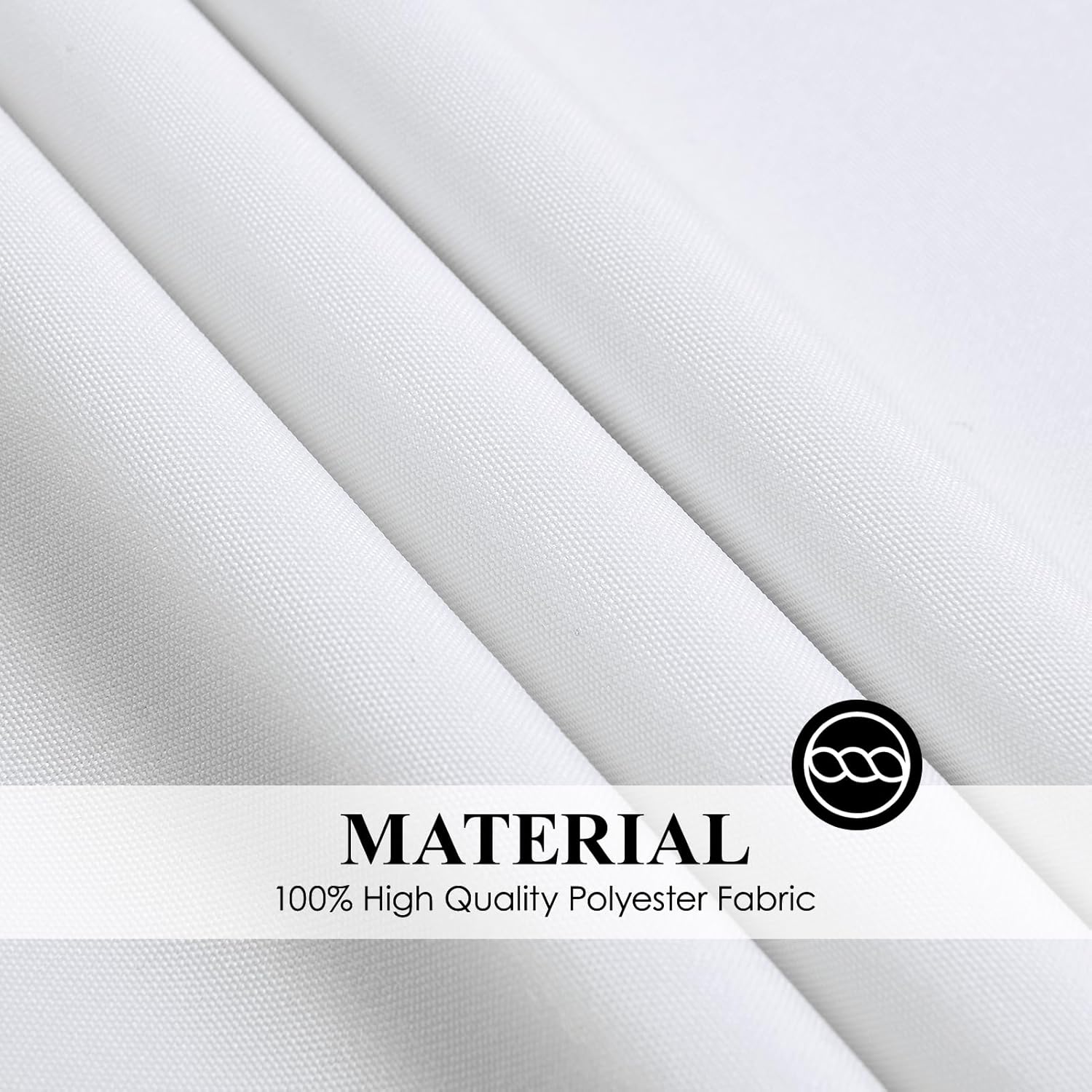Round Tablecloth 120 Inch 10 Pack White Tablecloths Washable Decorative Linen Polyester Table Clothes Cover for Dining Table Banquets Buffet Parties and Wedding