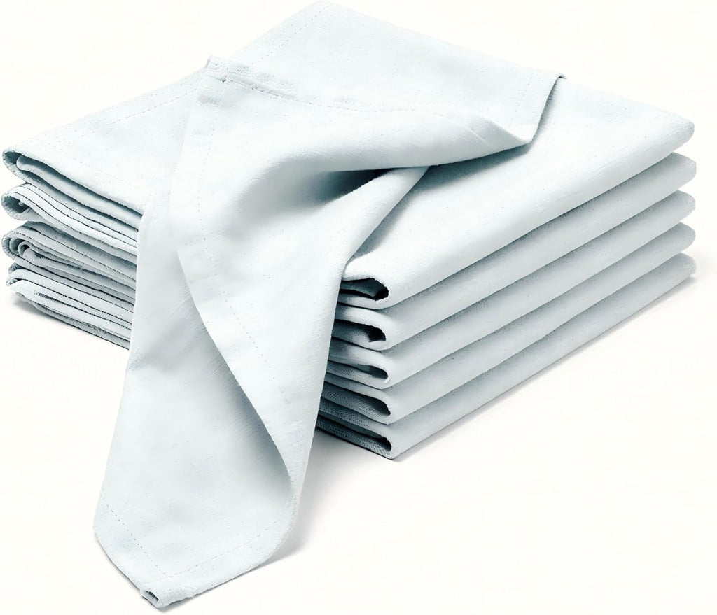 100% Pure Linen Napkins 18 x 18 Inch Natural - Set of 6 Pack Oversized Dinner Table Cloth Napkin, Washable for Home,Kitchen and Everyday Use