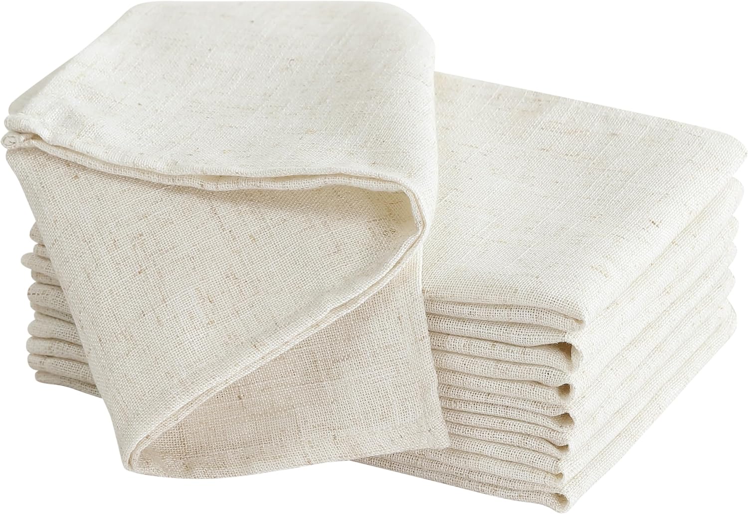 Laura Ashley Dothan Luxury Linen Blend Tablecloth for Formal Dining, Holiday, Wedding or Party, 60" x 144", Taupe