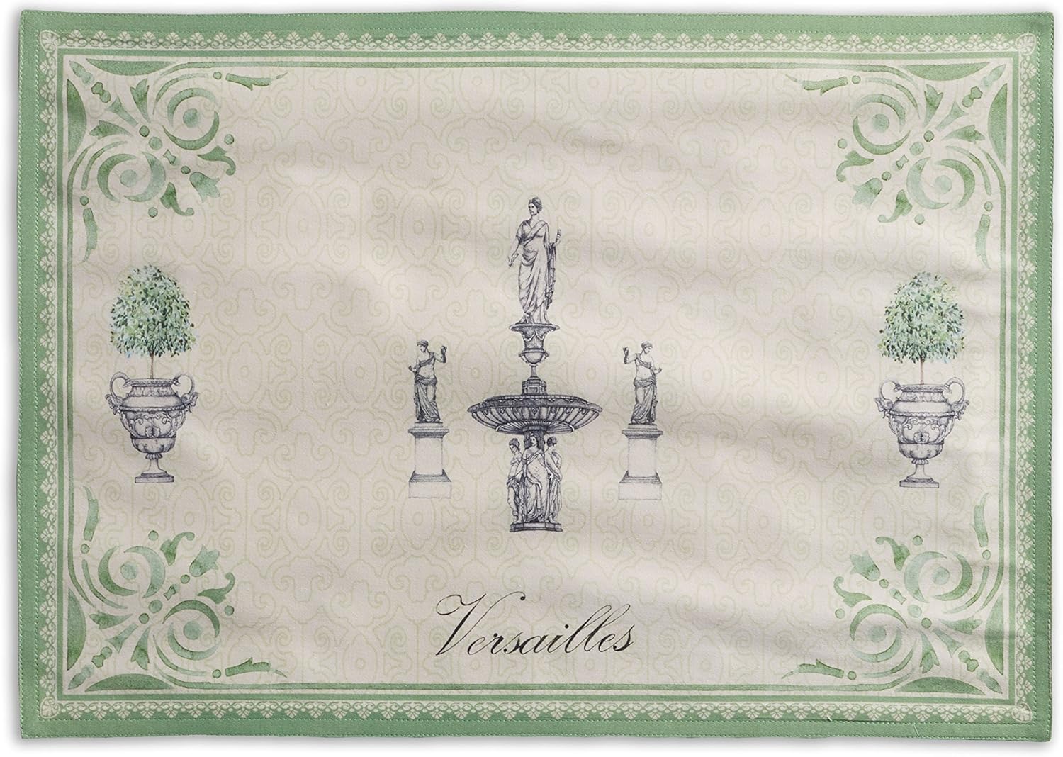 Maison d' Hermine Placemats Set of 4 100% Cotton Washable Cloth Place Mats Reusable Table Mats for Kitchen Dining Party Wedding Valentines Day Decorations Spring/Summer (Marquise, 13" x 19")