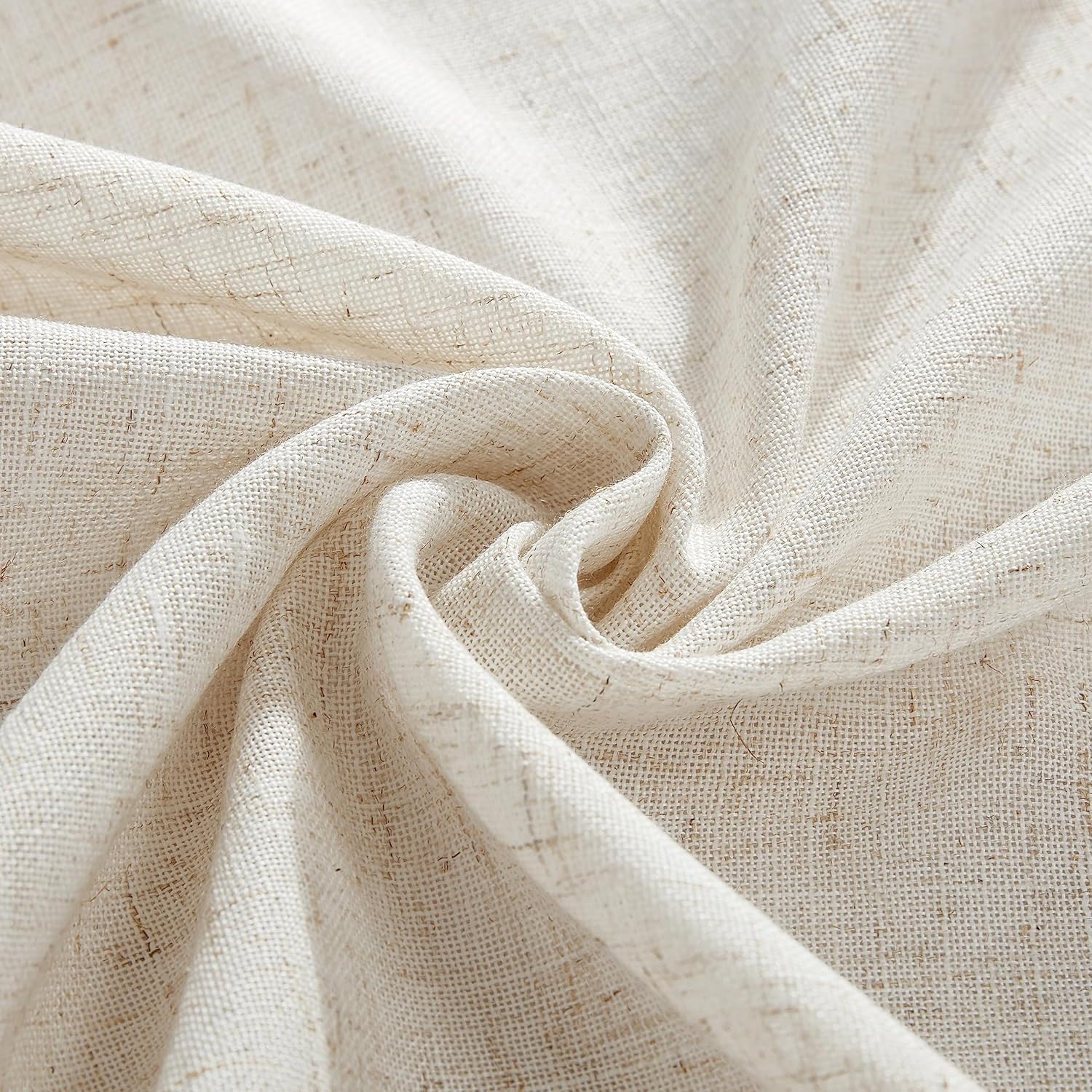 Laura Ashley Dothan Luxury Linen Blend Tablecloth for Formal Dining, Holiday, Wedding or Party, 60" x 144", Taupe